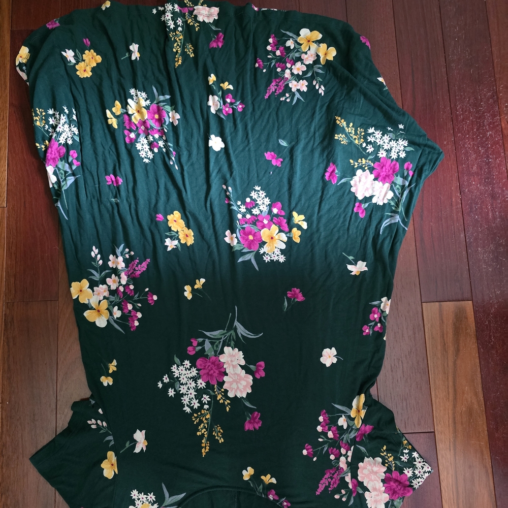 Floral Green Women's Top